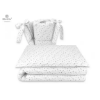 Slika Posteljina set 5 elem. Stars bijela (za krevetić 120x60 cm) - MimiNu