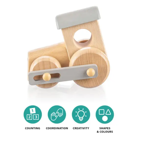 Slika Drveni vlakić grey Zopa 