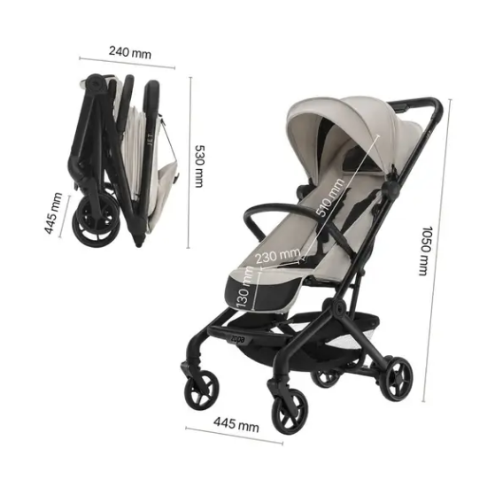 Slika Kolica Jet Toffee Brown Zopa 