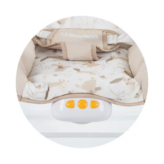 Slika Glazbena kutija s vibracijama i svijetlom White Chipolino 