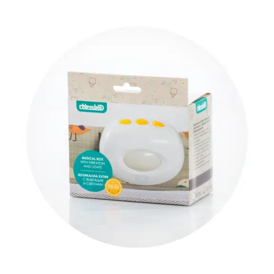 Slika Glazbena kutija s vibracijama i svijetlom White Chipolino 