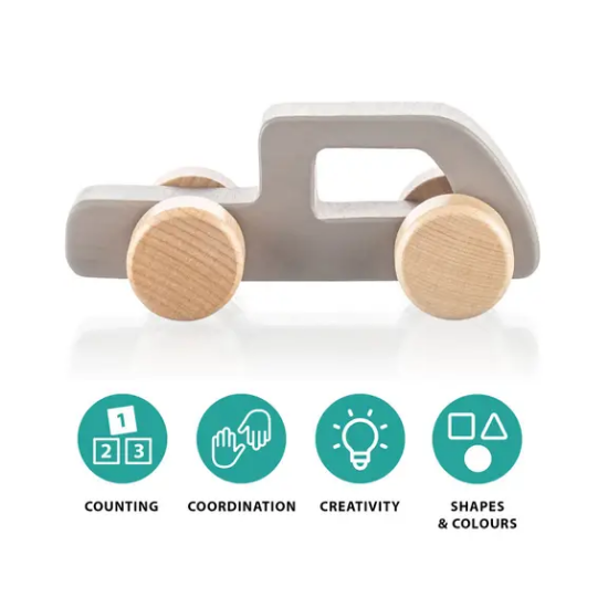 Slika Drveni sportski autić Grey Zopa 