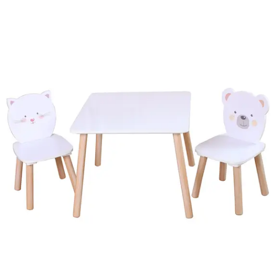 Slika Set i stolice Bear and Kitten Chipolino 