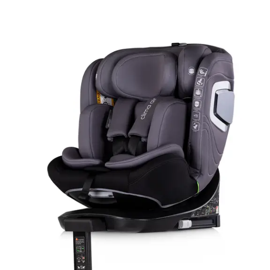 Slika Autosjedalica I-SIZE 40-150 cm ISOFIX 360 Clima Air Anthracite Chipolino 