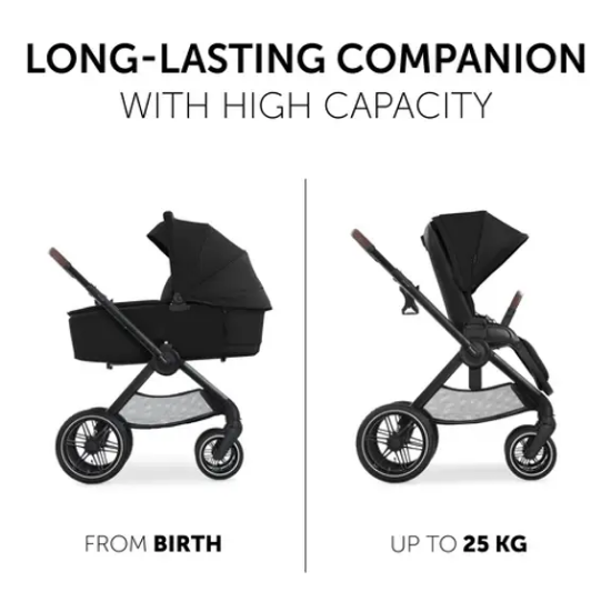 Slika Kolica Walk N care Air Set Black - Hauck