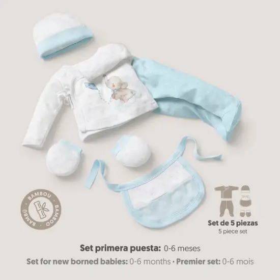 Slika Baby set Slonić 5/1 Blue - Interbaby