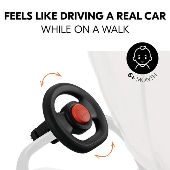 Slika Igračka volan za kolica Crna - Hauck