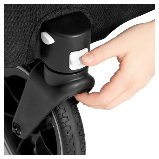 Slika 2u1 prikolica za bicikl i dječja kolica za dvoje djece Dryk Duo Grey - Hauck