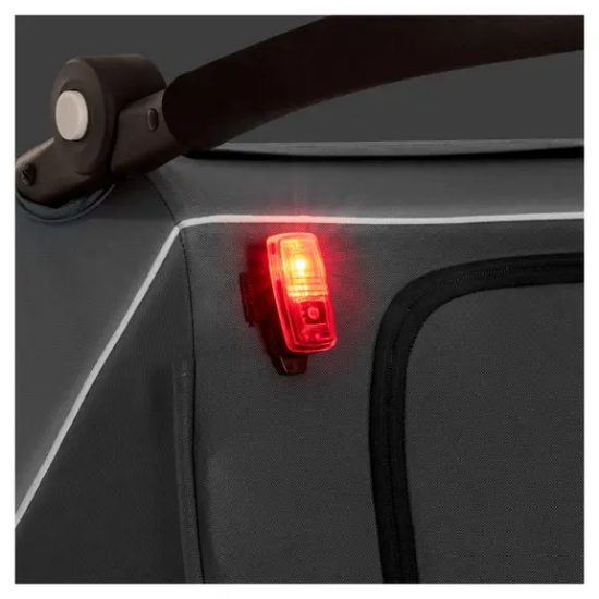 Slika 2u1 prikolica za bicikl i dječja kolica za dvoje djece Dryk Duo Grey - Hauck