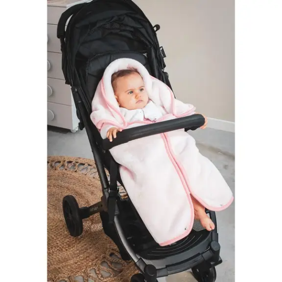 Slika Dekica i vreća za spavanje 80x90 cm Oblak roza InterBaby 