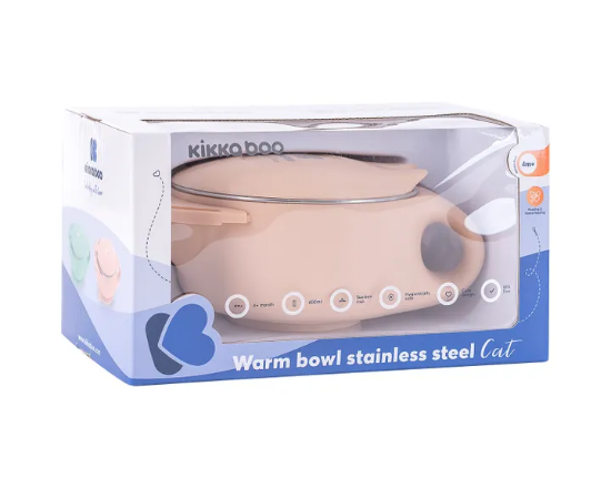 Slika Posuda od nehrđajućeg čelika 400ml Cat Pink - Kikka Boo