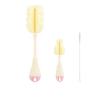 Slika Set četki za bočice 3 kom Roza - Kikka Boo