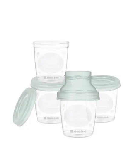 Slika posude za čuvanje majčinog mlijeka s adapterom Mint - Kikka Boo