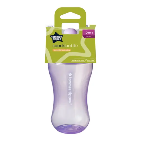 Slika TOMMEE TIPPEE ESSENTIAL SPORTS BOCA SA SPORTSKIM USNIKOM 300ML PURPLE