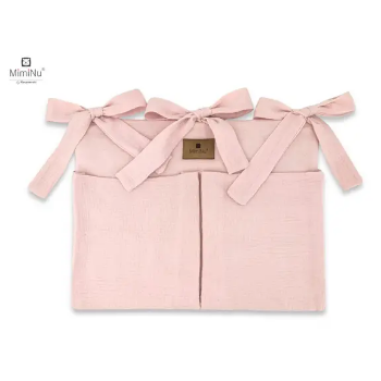 Slika Džep sa mašnom muslin roza MimiNu 