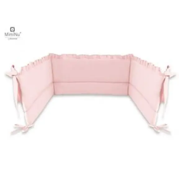 Slika Ogradica za krevetić Royal Powder Pink 180x30cm - MimiNu