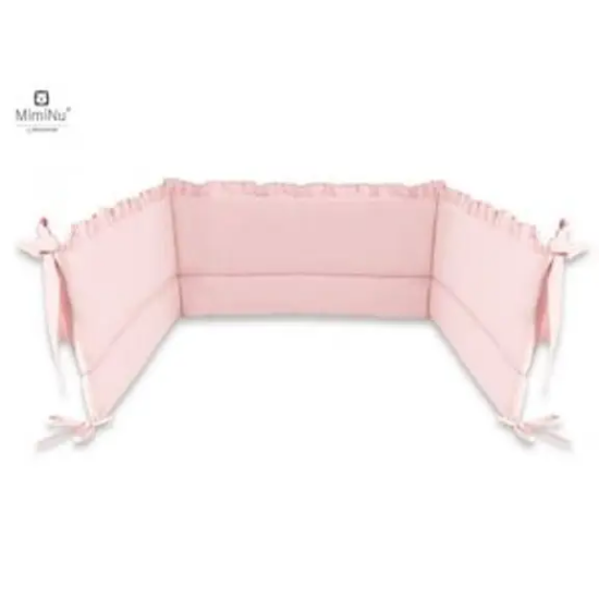 Slika Ogradica za krevetić Royal Powder Pink 180x30cm - MimiNu