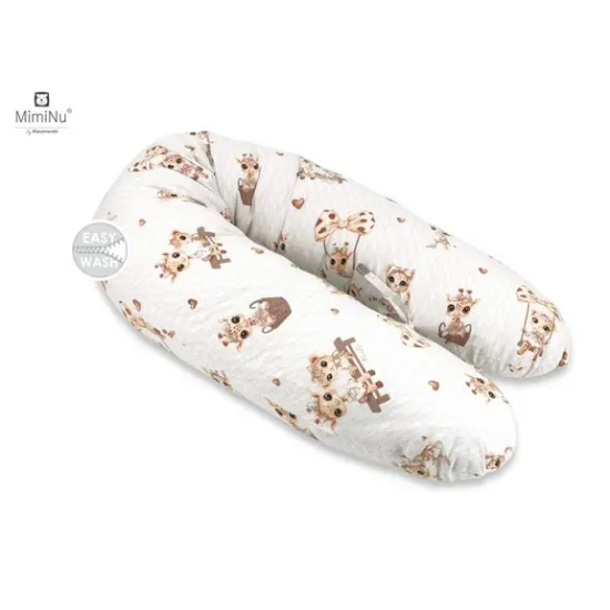 Slika Jastuk za mamu i bebu Žirafe bež - MimiNu