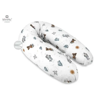 Slika Jastuk za mamu i bebu Plavi medvjedić - MimiNu
