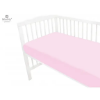 Slika Pamučna plahta s elastičnom trakom 120x60 cm - Baby Pink - MimiNu