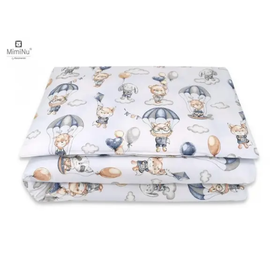 Slika Posteljina set 5 elem. Balon Plava (za krevetić 120x60 cm) - MimiNu