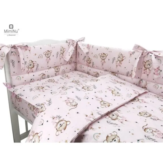 Slika Posteljina set 5 elem. Mala Balerina (za krevetić 120x60 cm) - MimiNu