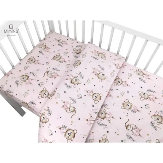 Slika Posteljina set 5 elem. Mala Balerina (za krevetić 120x60 cm) - MimiNu