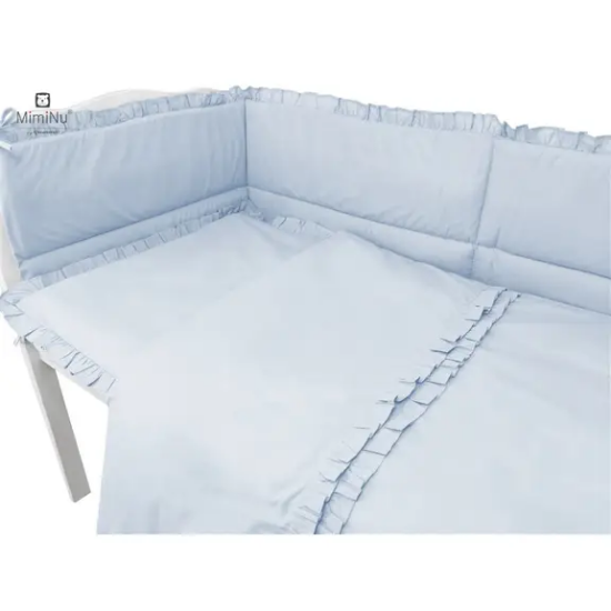 Slika Premium posteljina za dječji krevetić 3-dijelni set Royal Baby Blue - MimiNu