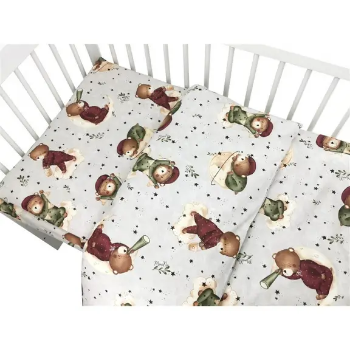 Slika Posteljina set 2 elem. Medo na oblaku (za krevetić 120x60 cm) - MimiNu