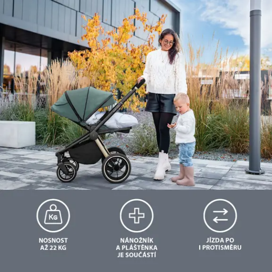 Slika Kolica Move Cross Antique Green/Gold Zopa 