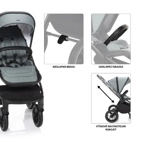 Slika Kolica Move Cross Antique Green/Gold Zopa 