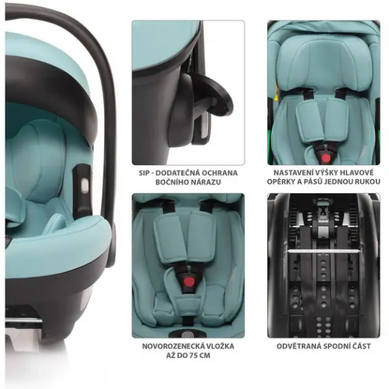 Slika Kolica Move Cross 3 Antique Green/Gold 3u1 Zopa 