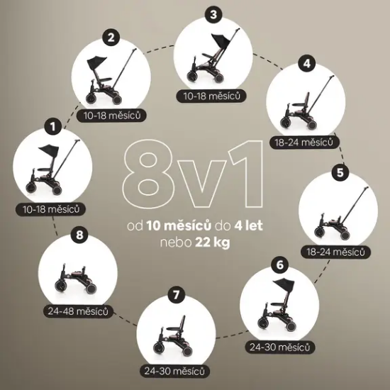 Slika Tricikl X-Trike Pro Kodi Bronze Zopa 