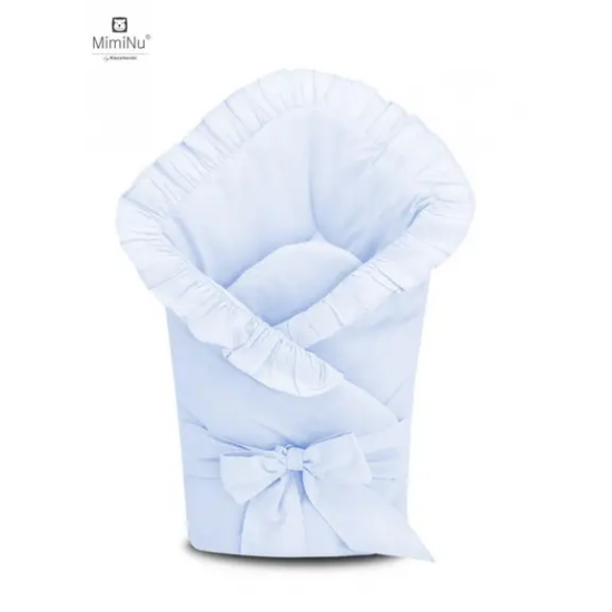 Slika Jastuk za nošenje s mašnom i volanom - Plavi - MimiNu