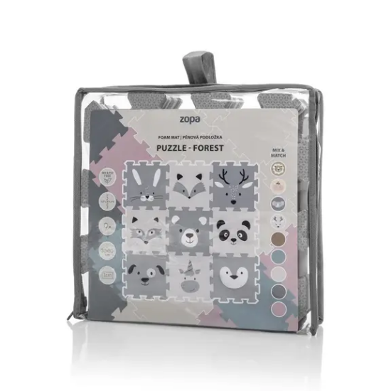 Slika Puzzle podloga od pjene 30 × 30 cm (9 kom) Forest Zopa 