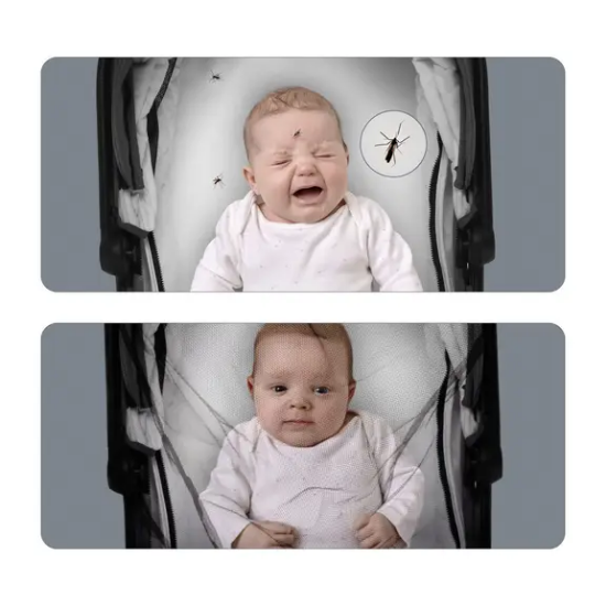 Slika Univerzalna mreža protiv komaraca za kolica Crna Zopa 