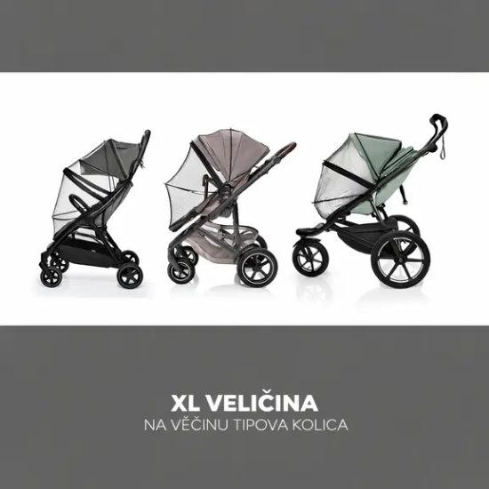 Slika Univerzalna mreža protiv komaraca za kolica Ecxlusive Black Zopa 