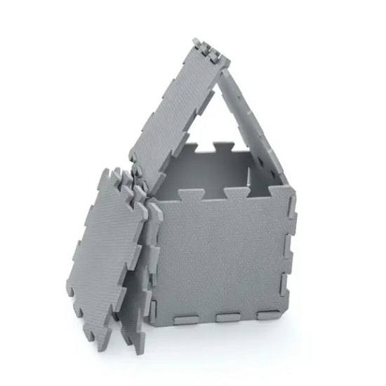 Slika Puzzle podloga od pjene 30 × 30 cm (9 kom) Light Grey Zopa 