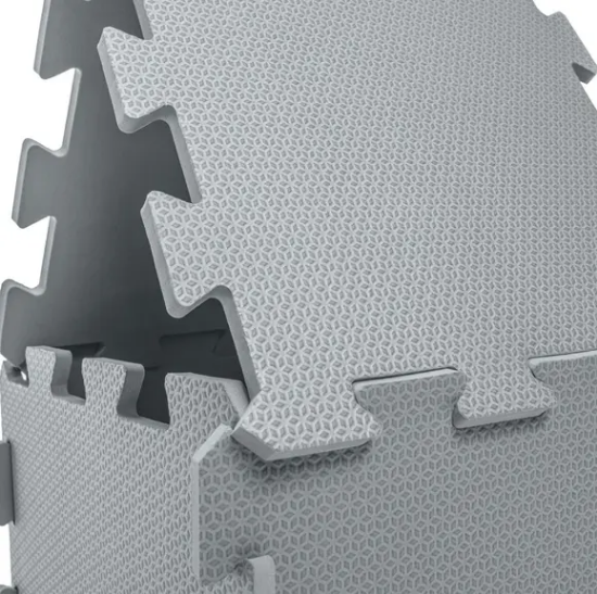 Slika Puzzle podloga od pjene 30 × 30 cm (9 kom) Light Grey Zopa 