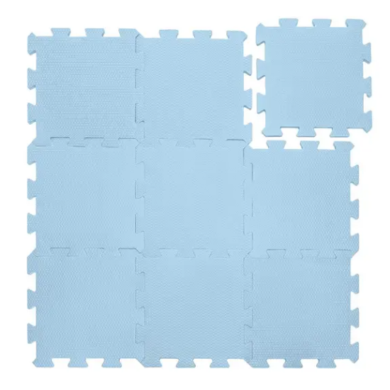 Slika Puzzle podloga od pjene 30 × 30 cm (9 kom) Floral Blue Zopa 