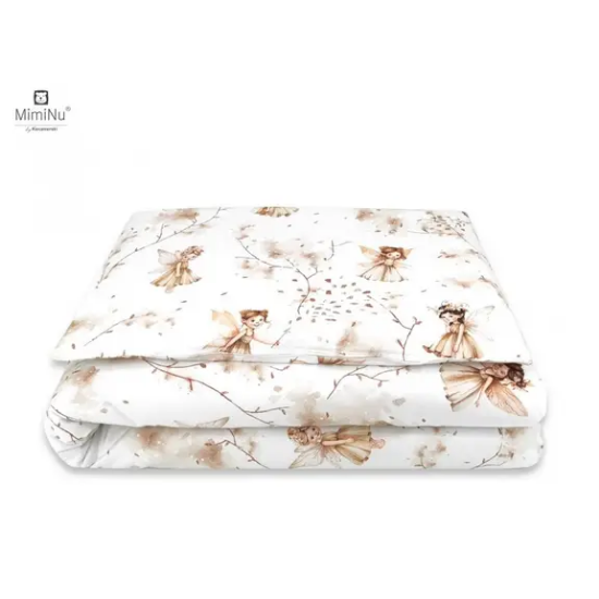 Slika Posteljina set 2 elem. Vile Puder Bež (za krevetić 120x60 cm) - MimiNu