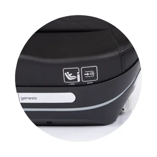 Slika Booster autosjedalica I-SIZE ISOFIX 125–150cm s termo kontrolom GENESIS SMART Noir - Chipolino