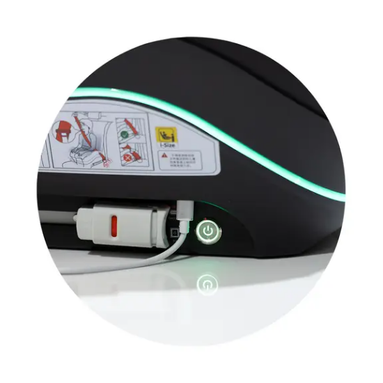 Slika Booster autosjedalica I-SIZE ISOFIX 125–150cm s termo kontrolom GENESIS SMART Noir - Chipolino