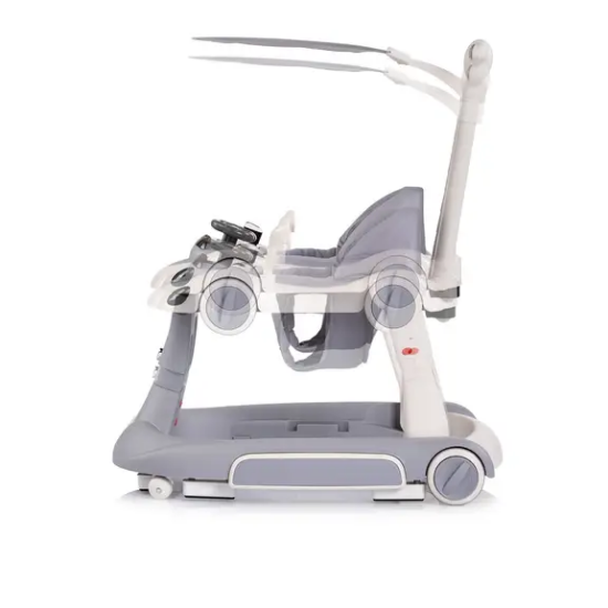 Slika Hodalica za bebe 5u1 Happy Walker Grey - Chipolino
