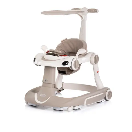 Slika Hodalica za bebe 5u1 Happy Walker Beige - Chipolino