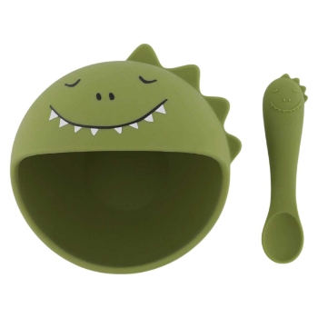 Slika Set za jelo od silikona first baby meal mr. dino trixie®