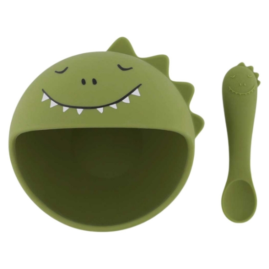 Slika Set za jelo od silikona first baby meal mr. dino trixie®