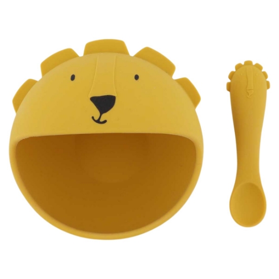 Slika Set za jelo od silikona first baby meal mr. lion trixie® 