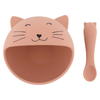 Slika Set za jelo od silikona first baby meal mrs. cat trixie® 