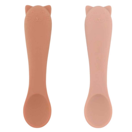 Slika Set od 2 silikonske žlice first baby mrs. cat trixie® 
